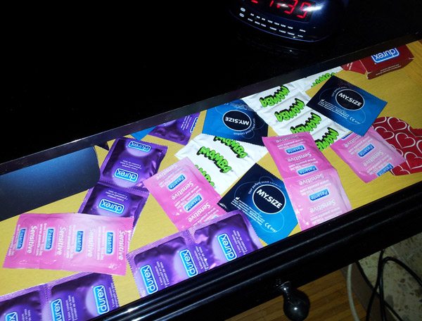 diferentes tallas de preservativos