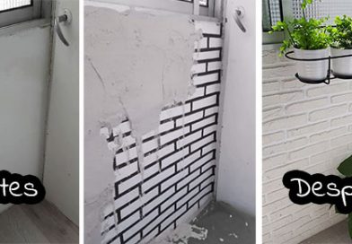 Cómo hacer una falsa pared de ladrillos… ¡por menos de 6 euros!