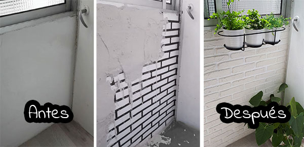 Cómo hacer una falsa pared de ladrillos ¡por menos de 6 euros! - Treinta  y